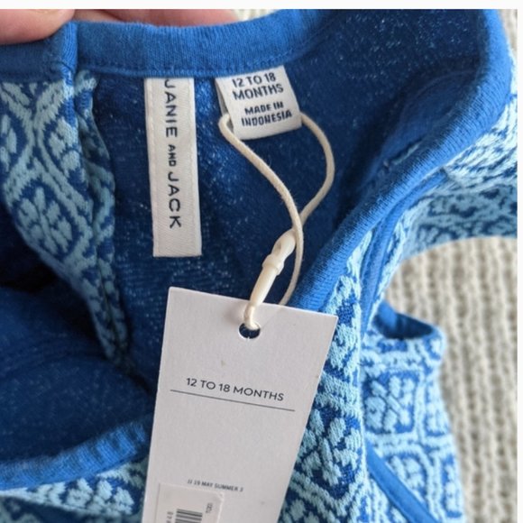 Janie and Jack Geometric Print Ponte Knit Dress - Picture 5 of 5